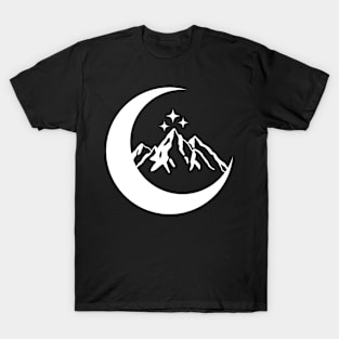 Crescent Moon White T-Shirt